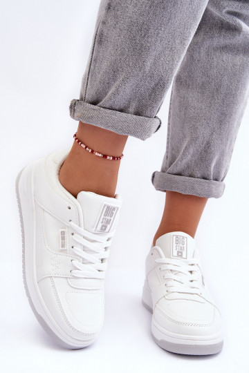 Scarpe sportive da donna Big Star MM274354 in bianco 2