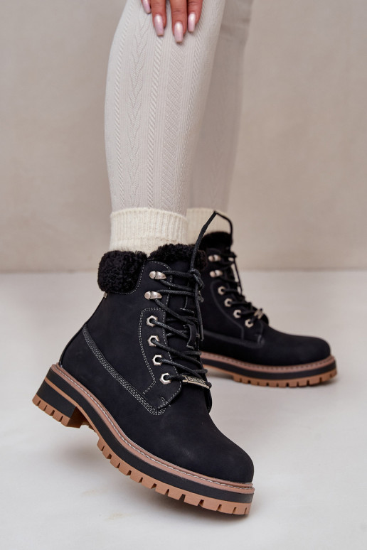 Stivali isolati da donna in nero Big Star OO274A287