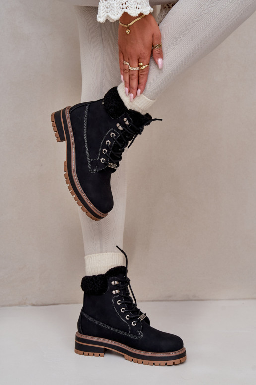 Stivali isolati da donna in nero Big Star OO274A287