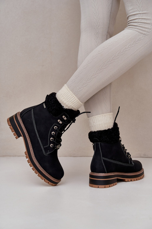 Stivali isolati da donna in nero Big Star OO274A287
