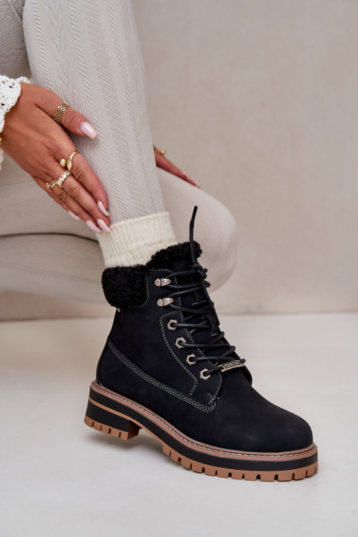 Stivali isolati da donna in nero Big Star OO274A287