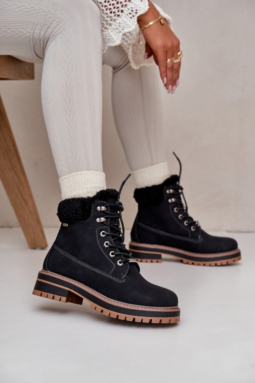 Stivali isolati da donna in nero Big Star OO274A287