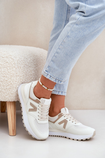 Sneakers da donna in pelle sintetica sabbia Berieta