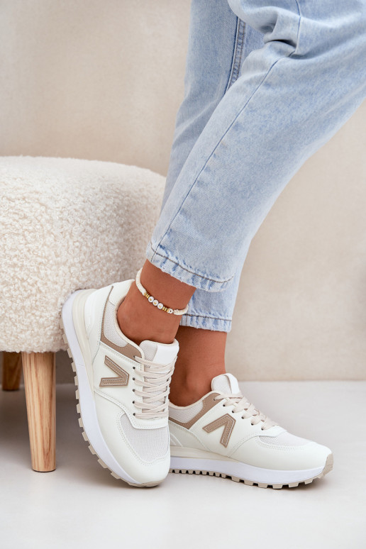 Sneakers da donna in pelle sintetica sabbia Berieta