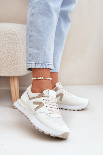 Sneakers da donna in pelle sintetica sabbia Berieta 2