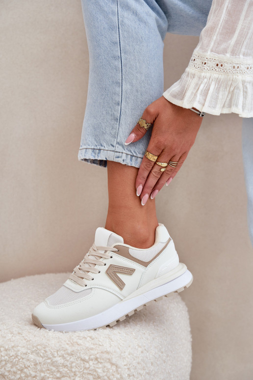 Sneakers da donna in pelle sintetica sabbia Berieta