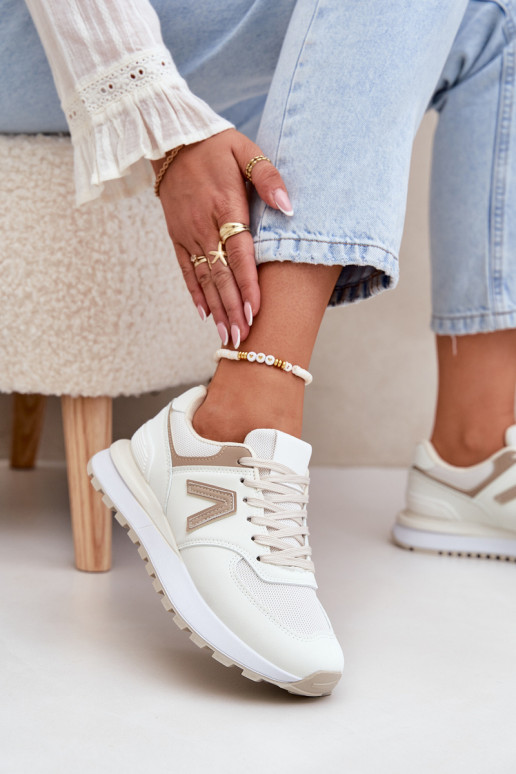Sneakers da donna in pelle sintetica sabbia Berieta