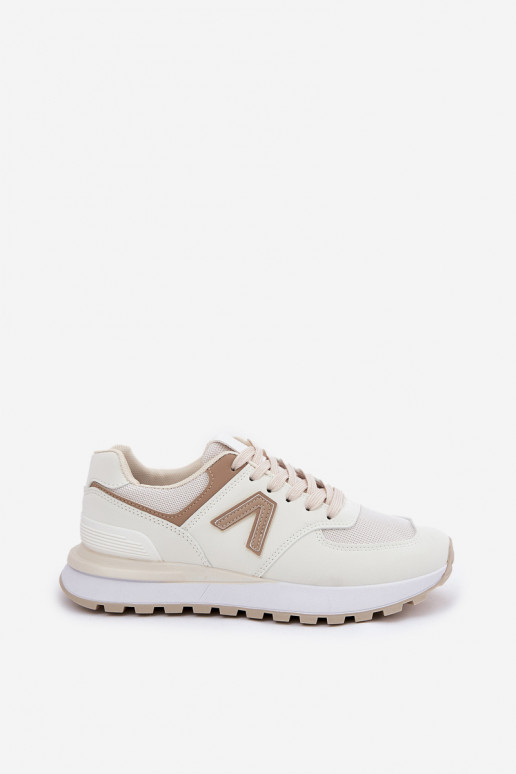 Sneakers da donna in pelle sintetica sabbia Berieta