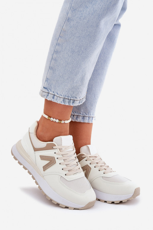 Sneakers da donna in pelle sintetica sabbia Berieta
