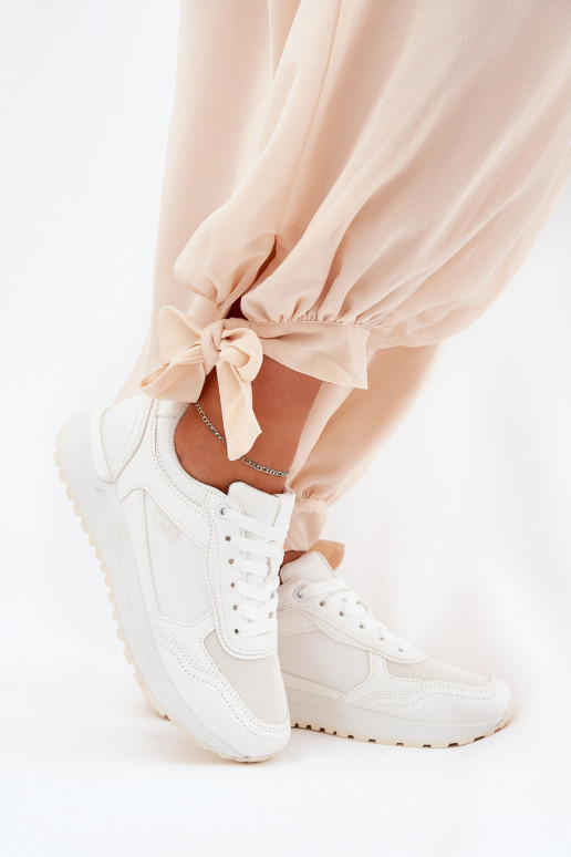Sneakers da donna in bianco Laaksona