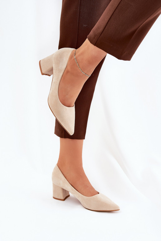 Scarpe da donna con punte appuntite e tacchi in sabbia Merinette