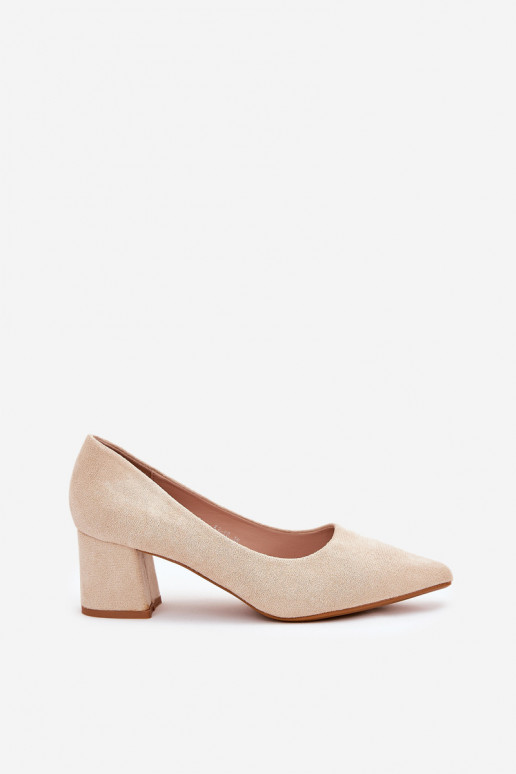 Scarpe da donna con punte appuntite e tacchi in sabbia Merinette