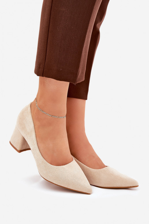 Scarpe da donna con punte appuntite e tacchi in sabbia Merinette