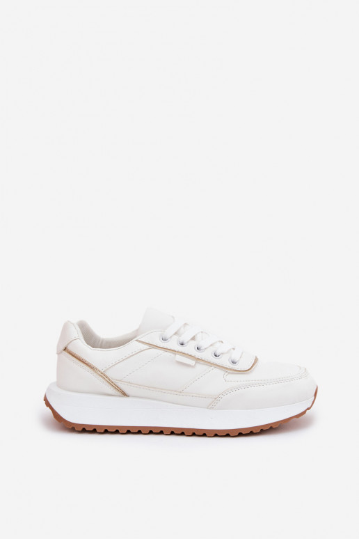 Sneakers da donna con piattaforma in bianco Nevliese