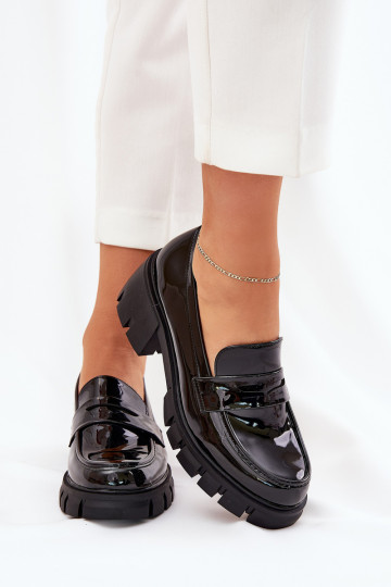 scarpe da donna verniciate su tacchi robusti neri Felonith 2