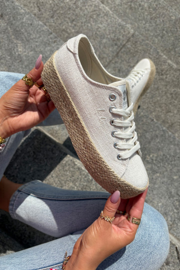 scarpe casual con piattaforma Lee Cooper LCIN-25-02-3284 avorio