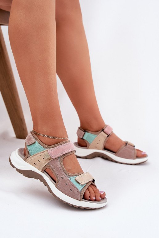 sandali sportivi da donna sabbia McKeylor 95347