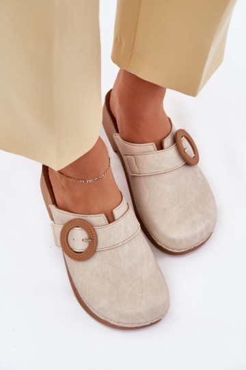 Zoccoli da donna con fibbie in sabbia Inblu TF000001