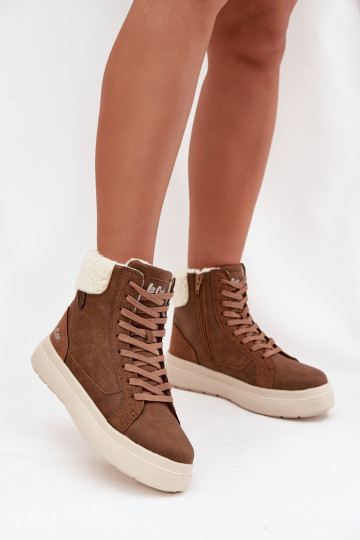 Stivali invernali marroni da donna con isolamento Lee Cooper LCJ-25-01-3735 2