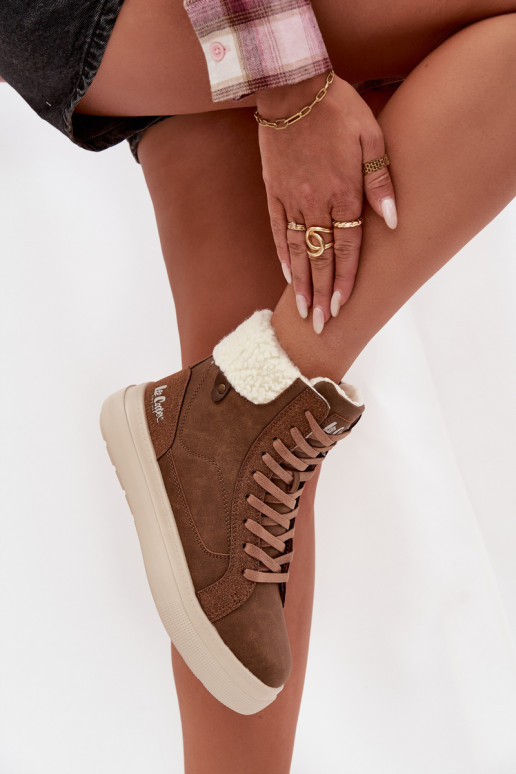 Stivali invernali marroni da donna con isolamento Lee Cooper LCJ-25-01-3735