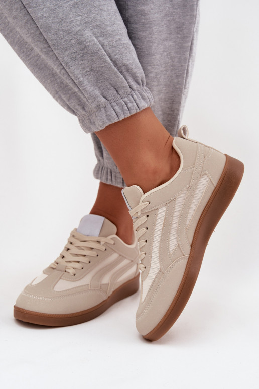 Sneakers beige da donna modello Hanelor