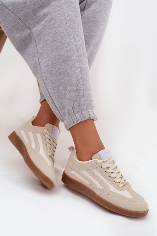 Sneakers beige da donna modello Hanelor