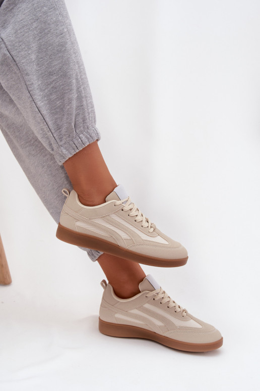Sneakers beige da donna modello Hanelor