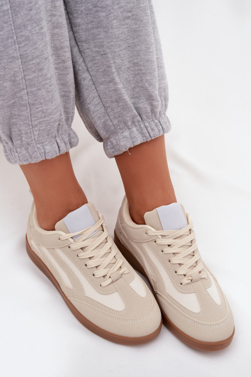 Sneakers beige da donna modello Hanelor