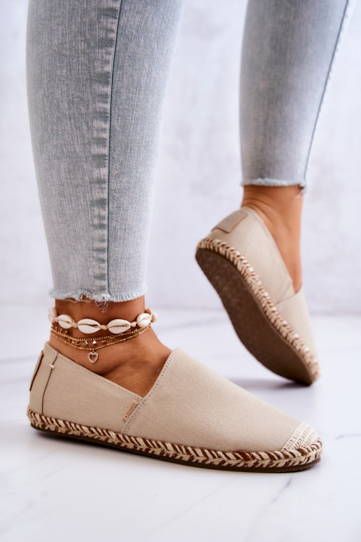 Espadrillas beige slip-on Big Star JJ274899