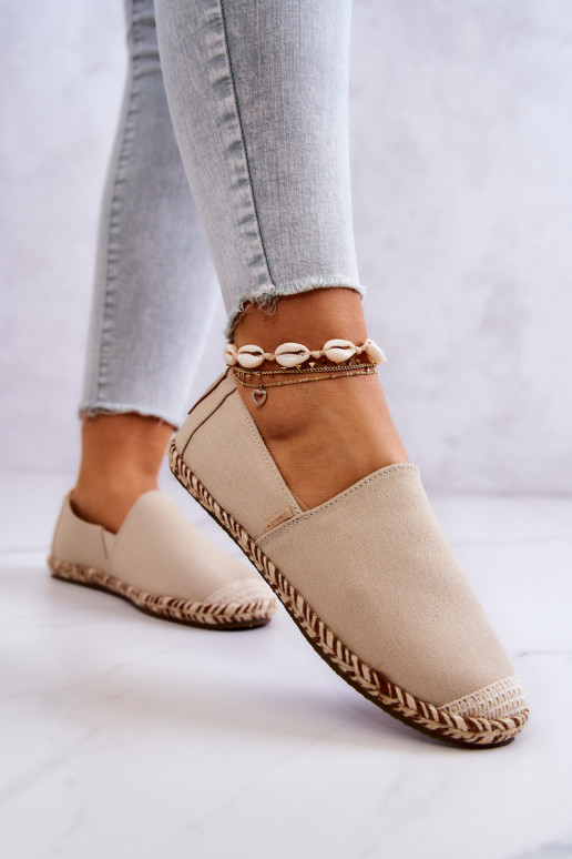 Espadrillas beige slip-on Big Star JJ274899
