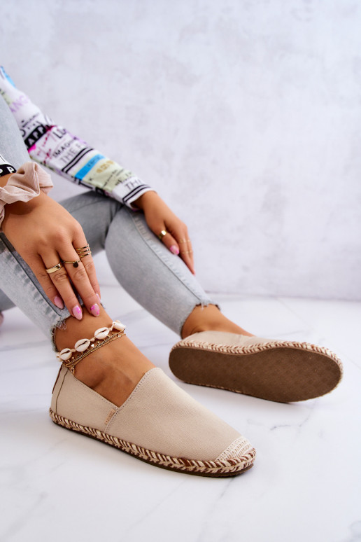 Espadrillas beige slip-on Big Star JJ274899