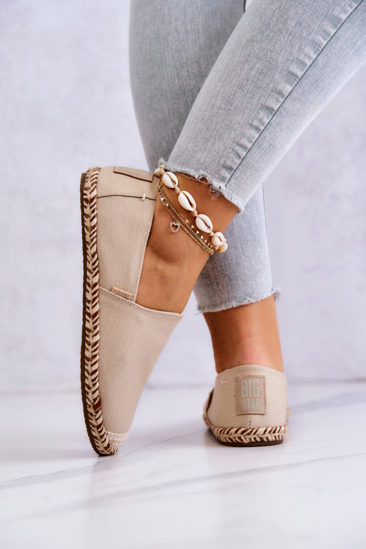 Espadrillas beige slip-on Big Star JJ274899