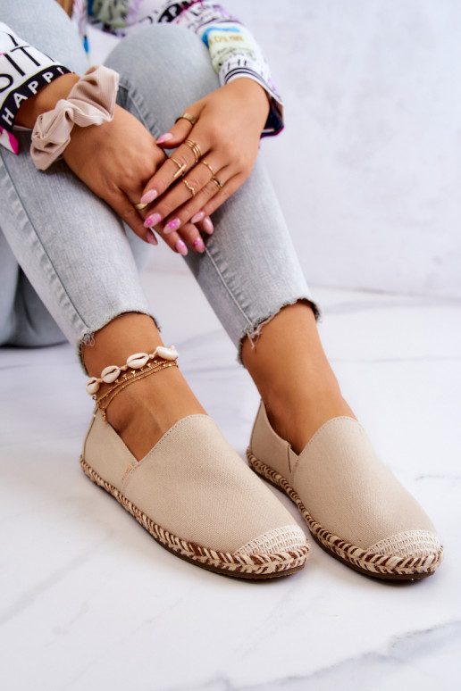Espadrillas beige slip-on Big Star JJ274899