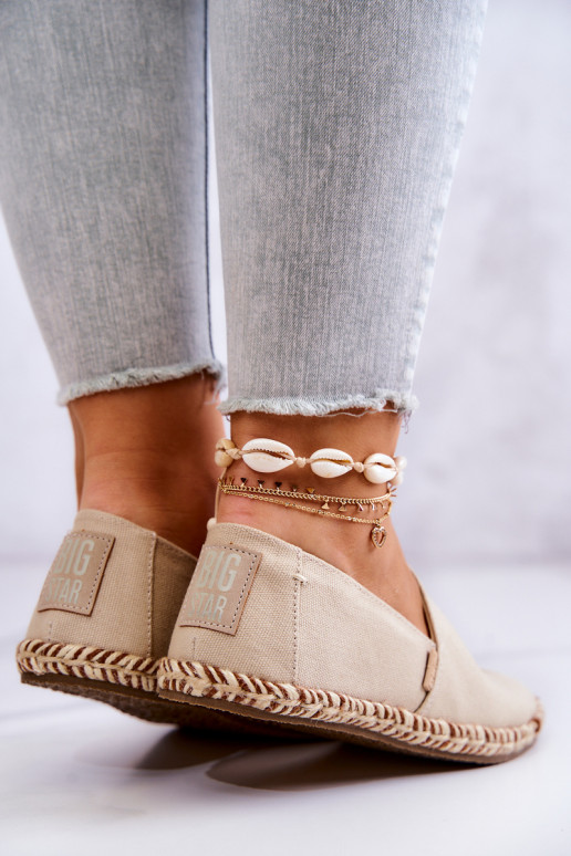 Espadrillas beige slip-on Big Star JJ274899