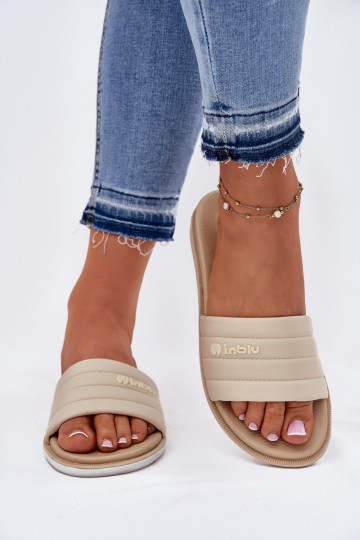 Pantofole da donna color sabbia Inblu SF000003