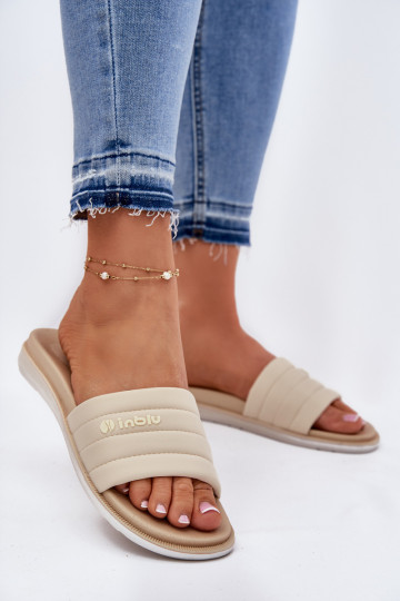 Pantofole da donna color sabbia Inblu SF000003 2