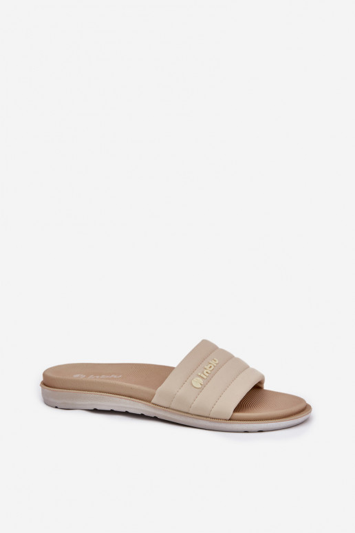 Pantofole da donna color sabbia Inblu SF000003