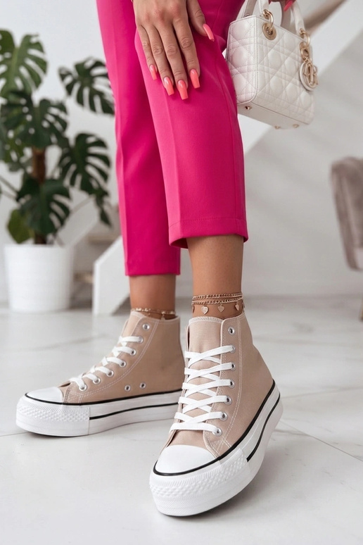 Sneakers sabbiosi sopra la caviglia Piper