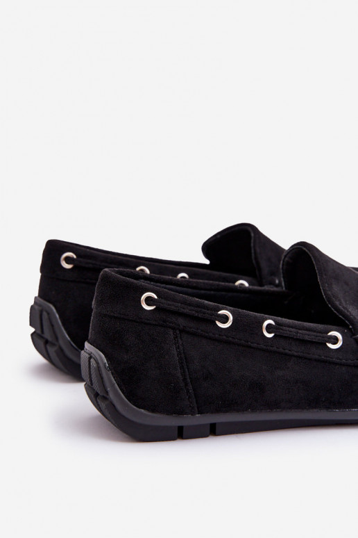Mocassini da uomo in suede nero Rayan