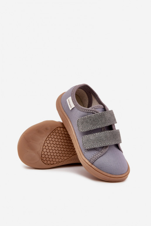 Infradito grigie "Barefoot" per bambini "Sklandžiai" Milami Saphira