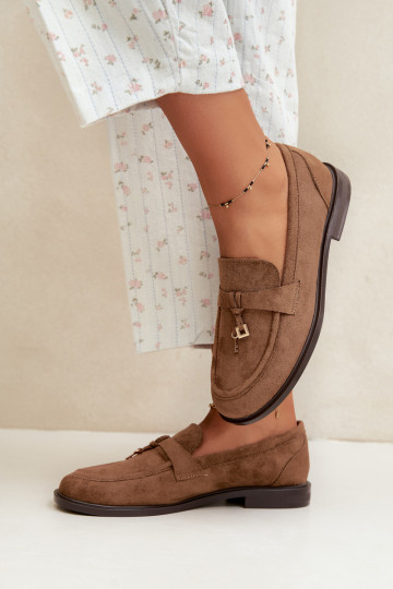 mocassini da donna in suede sintetico marroni Raylie 2