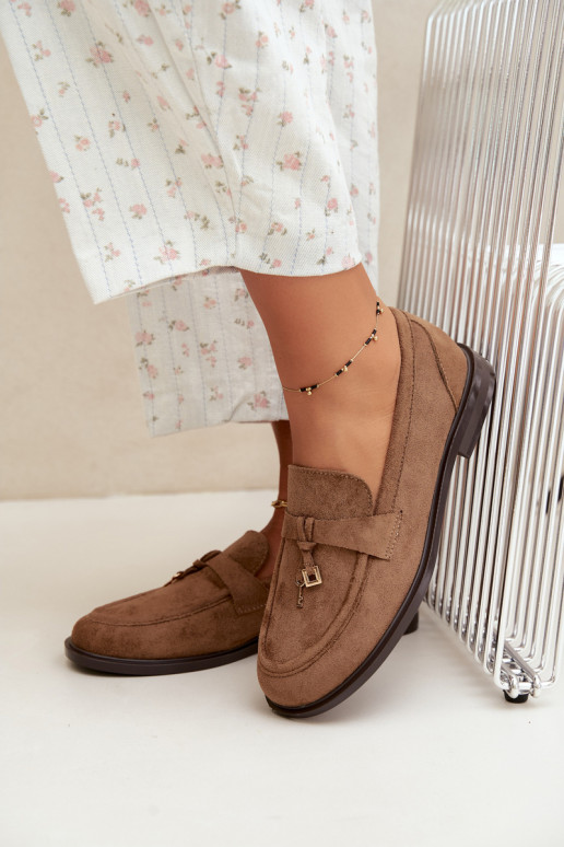 mocassini da donna in suede sintetico marroni Raylie