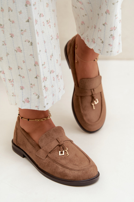 mocassini da donna in suede sintetico marroni Raylie
