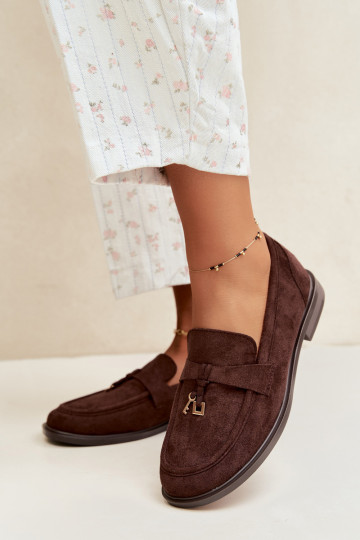 mocassini da donna in suede sintetico color cioccolato Raylie 2