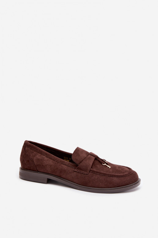 mocassini da donna in suede sintetico color cioccolato Raylie