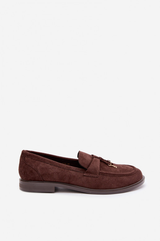mocassini da donna in suede sintetico color cioccolato Raylie