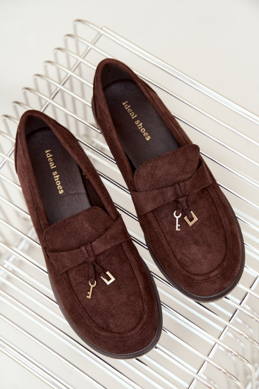 mocassini da donna in suede sintetico color cioccolato Raylie