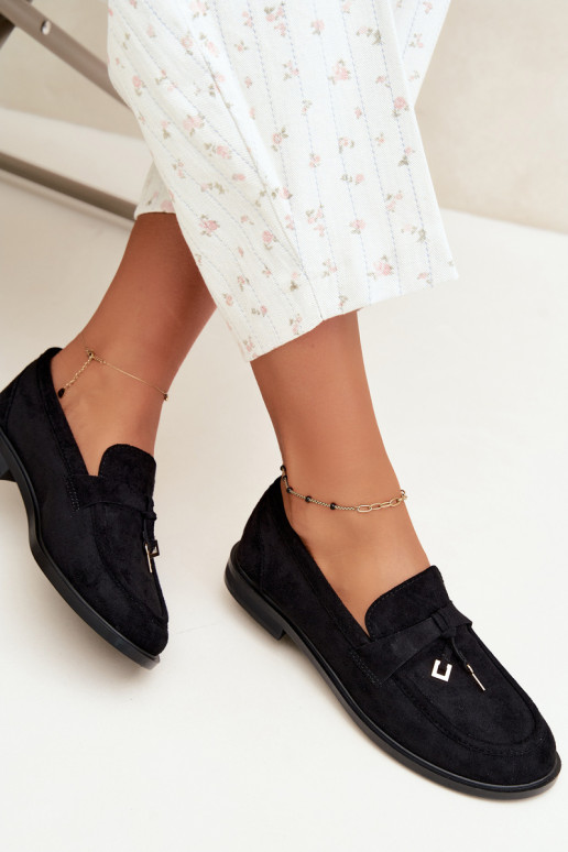 mocassini da donna in suede sintetico neri Raylie