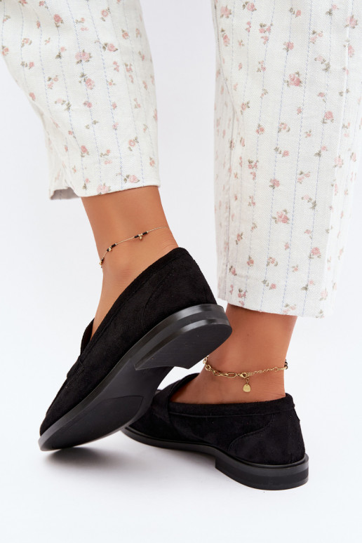 mocassini da donna in suede sintetico neri Raylie
