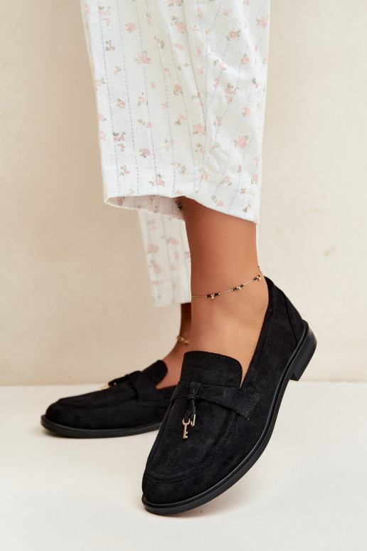 mocassini da donna in suede sintetico neri Raylie